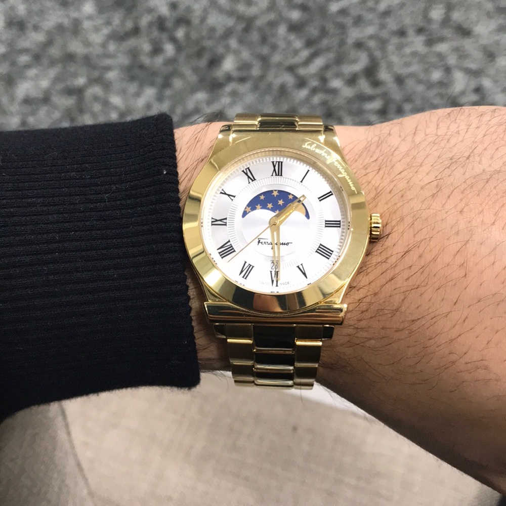 Ferragamo gold watch